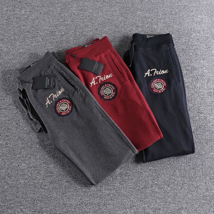 GorgeousBen Autumn fit straight tripe wool underwear fashion foreign trade original single men's casual trousers — view 9