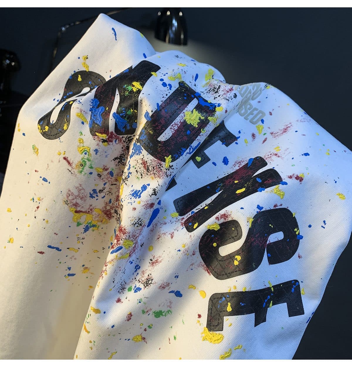 GorgeousBen Summer new graffiti painted loose short sleeved T-shirt for men 2025 thin casual printed half sleeved T-shirt. — view 9