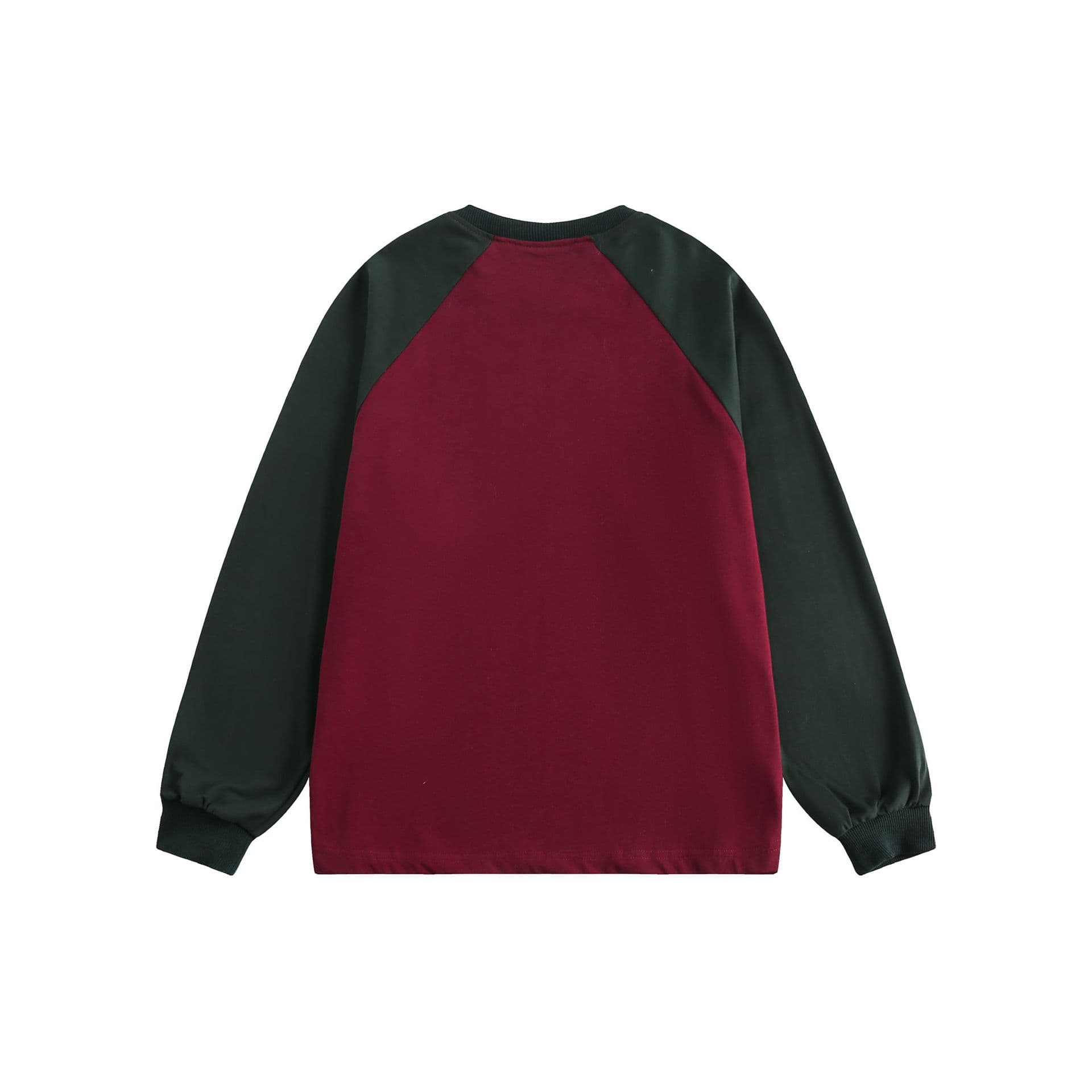 GorgeousBen Unisex 2024 Spring New American Retro Color Block Letter Round Neck Sweatshirt Men's Trendy Loose Couple's Base Shirt — view 13