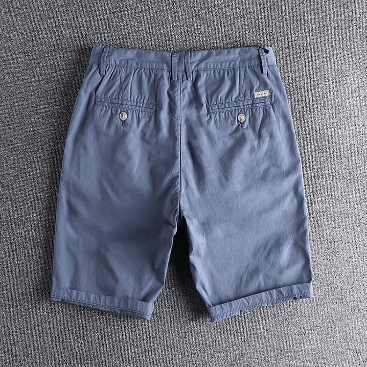 GorgeousBen Men's Summer New Arrival Casual Shorts Slight Stretch Washed Solid Color Relaxed Straight Daily Versatile Knee Length — view 8