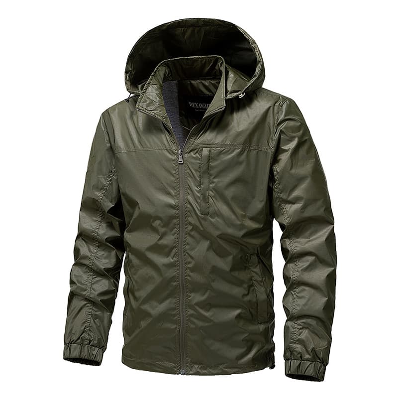 GorgeousBen Cross-Border Spring and Autumn Thin Jacket for Men, Single-Layer Trendy Brand Hooded Windbreaker, Outdoor Breathable Street Styl — view 6