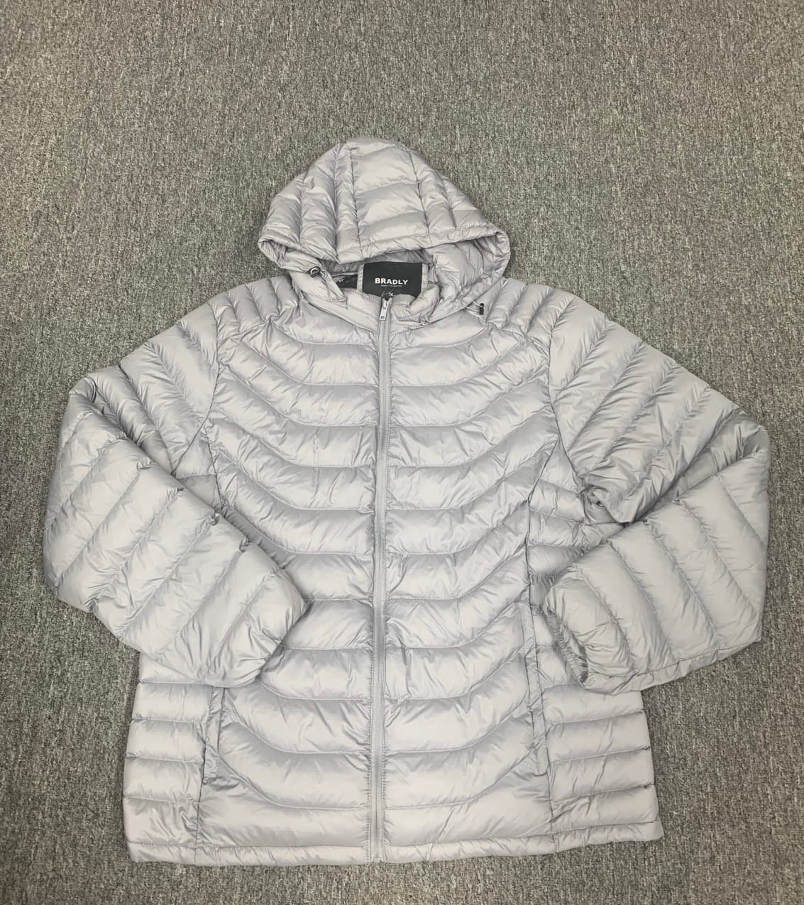 Read to ship- Men's Classic lightweight down jacket with hood for men; cotton coat. — view 2