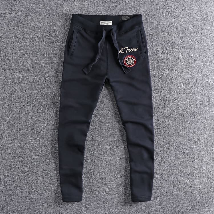 GorgeousBen Autumn fit straight tripe wool underwear fashion foreign trade original single men's casual trousers — main view
