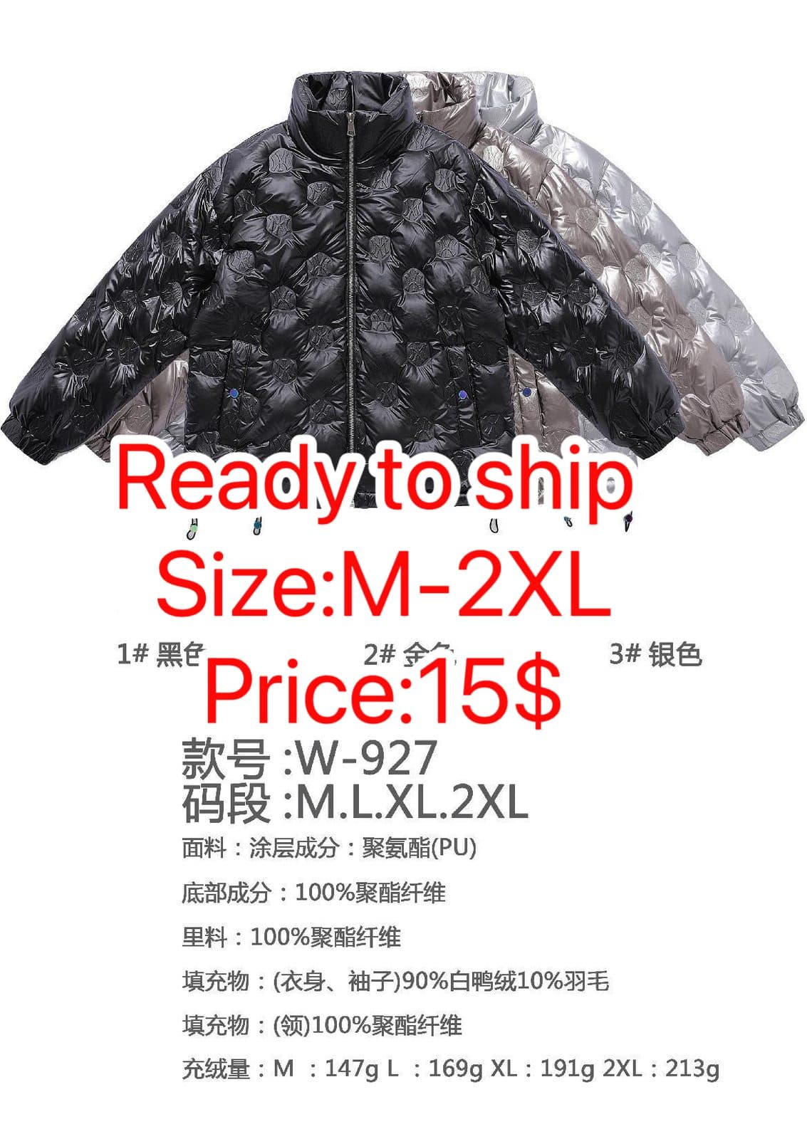 Ready to ship&Clearance sale-Men's fashion trend brand popular winter down jacket — main view