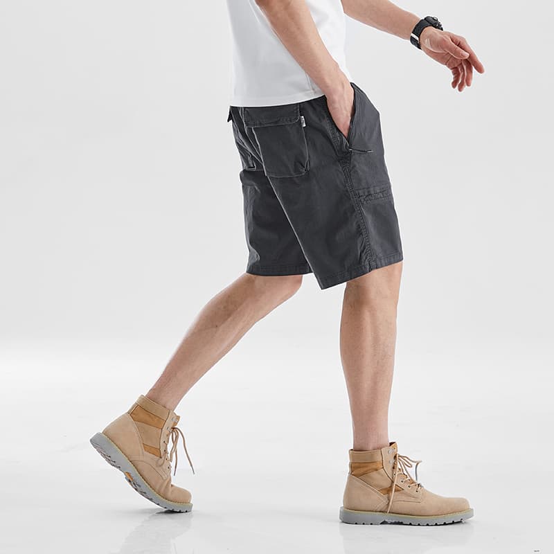 GorgeousBen Men's Summer Short Shorts 4 Part Casual Shorts Work Trousers Men Solid Colo — view 6