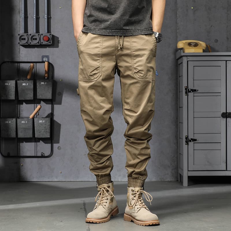 GorgeousBen Men's spring and autumn new loose casual leggings trousers men's pants wholesale harem cargo pants — view 3