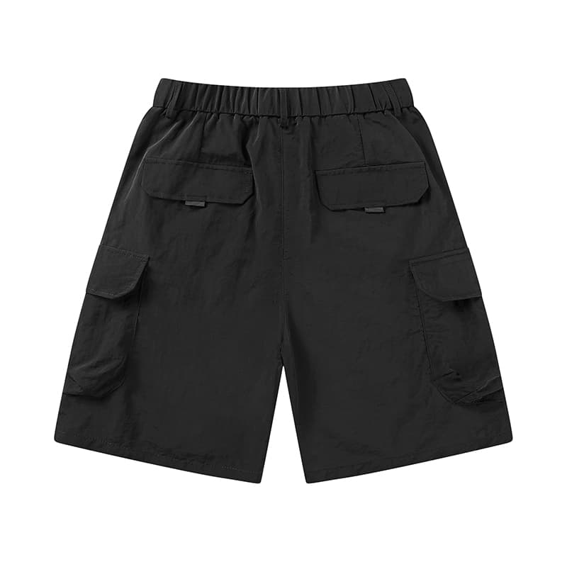GorgeousBen Men's loose shorts five point pants casual sports pants buckle belt outside wearing. — view 11