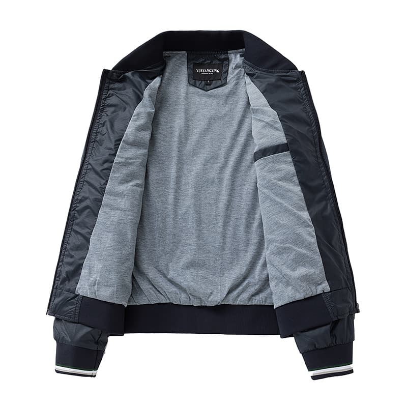 GorgeousBen Men's Casual Fleece Lined Stand Collar Jacket for Winter Outdoor Commute — view 7