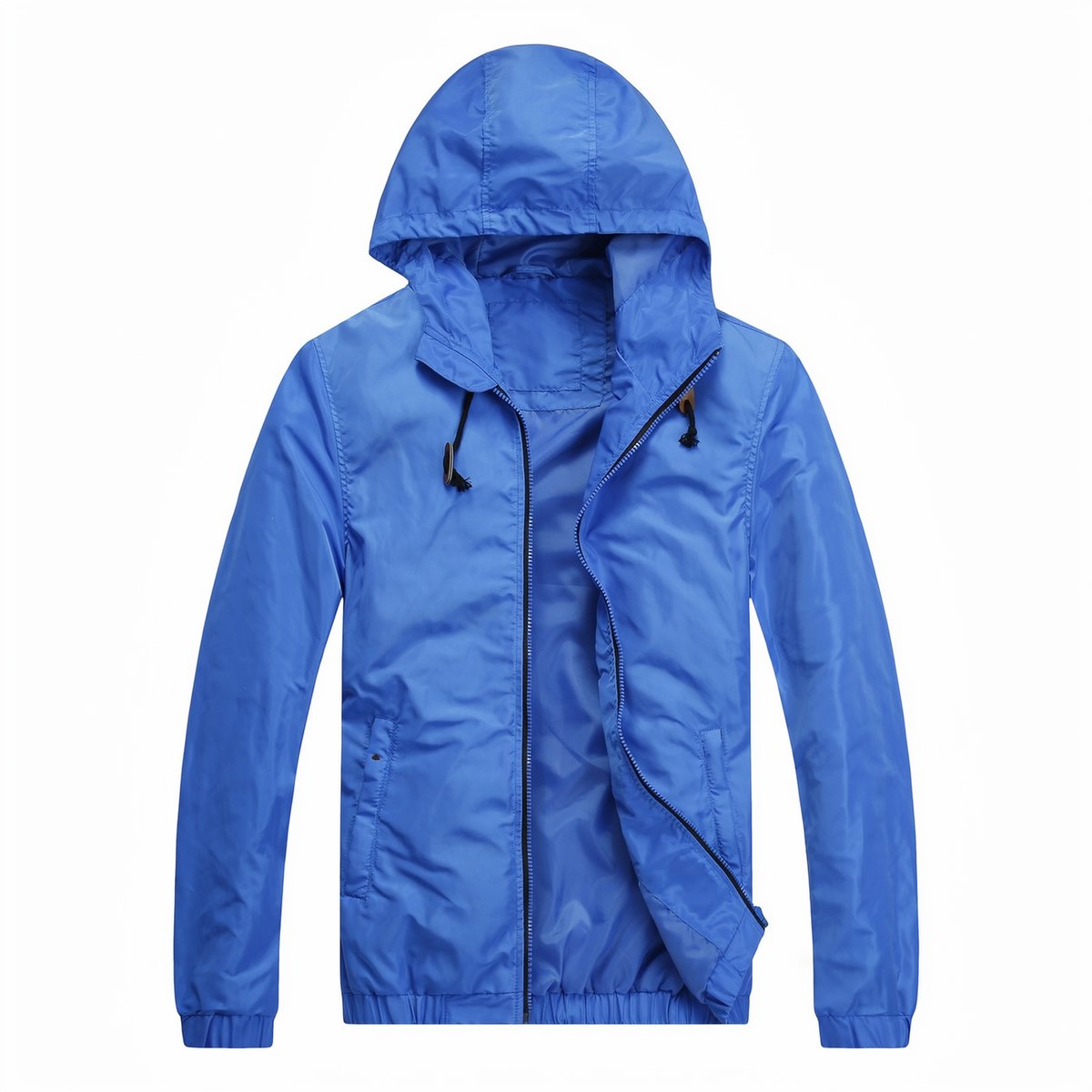Midlayer and outer layer proportions on a men's outfit